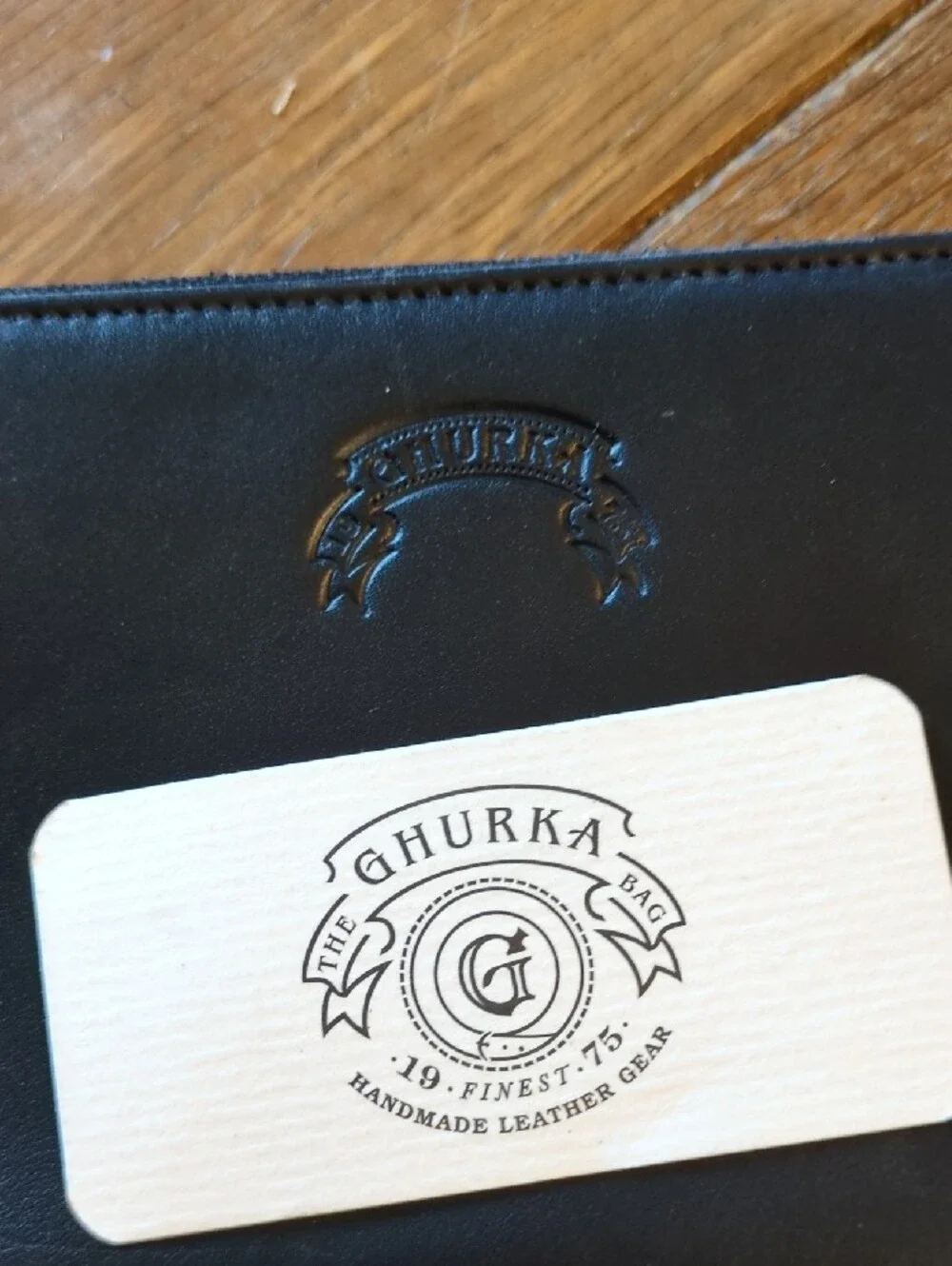 Rare GHURKA AJA Continental Large Zip Wallet Leather Black